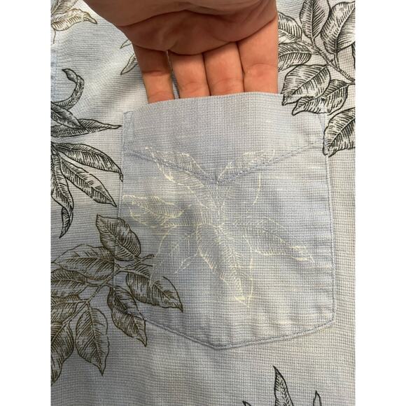 Batik Bay Shirt Men L Tropical Short Sleeves Collared Button Down Cotton - Picture 4 of 10